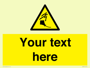 Custom warning kite flying near powerlines